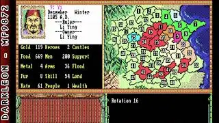 Bandit Kings of Ancient China © 1989 Koei - PC DOS - Gameplay