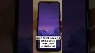 HARD RESET NOKIA 5.4 DESBLOQUEIO