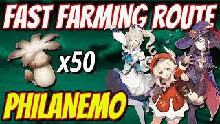 PHILANEMO MUSHROOM 50 Locations FAST FARMING ROUTE | Genshin Impact 1.6