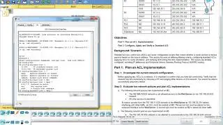 9.2.1.10 Packet Tracer Configuring Standard ACLs