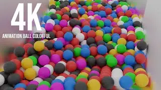 Animation ball colorful abstract 3d render illustration 3 | Blender 4.2.3 LTS Cycles #animation