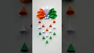 Independence Day Wallhanging Craft // Tricolor wall decoration ideas // 15th August craft 
