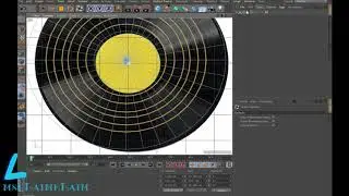 Cinema 4D tutorial creating a vinyl record