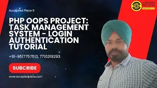 3. PHP OOPS Project: Task Management System - Login Authentication Tutorial