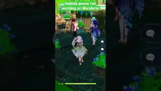 Nahida power not working on wanderer#shorts