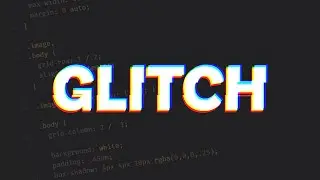 Animated glitch text effect with CSS only