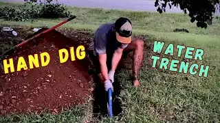How to hand dig a main water line trench