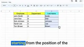 Google Sheets - Formulas - RIGHT function:  Extract a portion of text from a cell