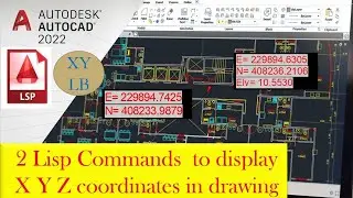 Lisp command to display XYZ coordinates in drawing