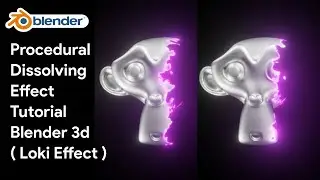 Procedural Dissolving Effect Tutorial Blender 3d ( Loki Effect )