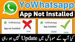 YoWhatsapp Not Installed Problem Solution | Yowhatsapp App Not Installed | How To Update Yowhatsapp