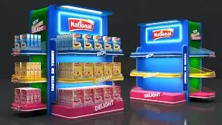 Supermarket Product Shelf | 3ds Max Tutorial