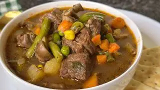 Family Favorite❤️ Easy BEEF and VEGETABLE SOUP!