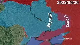 Russian Invasion of Ukraine: Every Day to November 1st using Google Earth