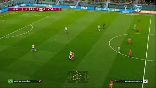 Brazil vs South Korea Round 16 FIFA World Cup 2022 - PES 2021 World Cup QATAR 2022 Patch