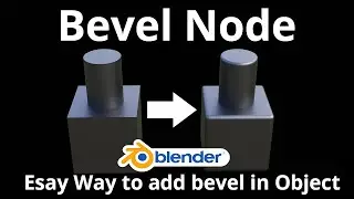 Blender's Bevel Shader  || Easy way to add bevel any object || Blender Tutorial