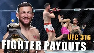 UFC 316: Payouts & Salaries Revealed!! | Dvalishvili vs O'Malley 2