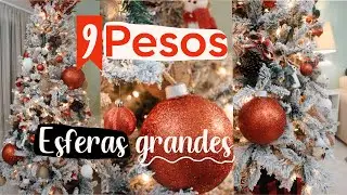 ✅¡HAZ TUS ESFERAS GRANDES EN UN DÍA CON POCO DINERO ! 🎄😍