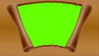 Green screen efffect parchment, letter, scrolls green screen chroma key pantalla verde