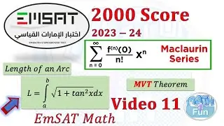Taylor Series, Length of an arc and Mean value theorem| Real EmSAT Math Question: