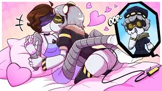 Uzi X N & V X Seraph's Sweet Lovers Kiss (Murder Drones Comic Dub)