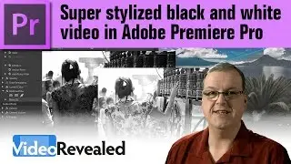 Super stylized black and white video in Adobe Premiere Pro