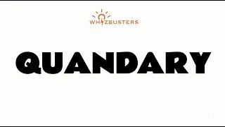 QUANDARY (noun) Meaning, Pronunciation and Examples in Sentences | GRE GMAT LSAT SAT ESL TOEIC