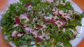Юлия Высоцкая — Карпаччо из брезаолы с заправкой из козьего сыра