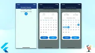 how to create a date range in flutter iOS and android | customise date range piker in flutter.