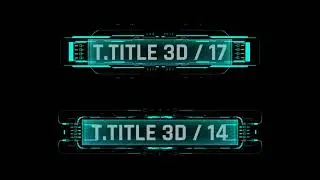 HUD 3D Text Titles | After Effects Template