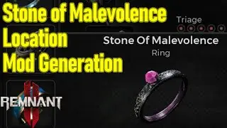 Remnant 2 Stone of Malevolence ring location, infinite mod power generation from elemental damage