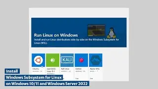 WSL 2: How to Install Windows Subsystem for Linux on Windows 10/11 and Windows Server 2022