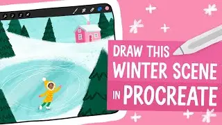 Draw a Cute Winter Scene in Procreate // Live Tutorial Replay