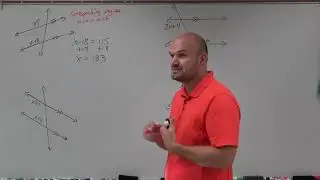 Master Solving for x given parallel lines and a transversal