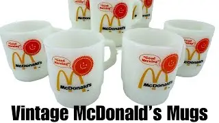 Vintage 1976 McDonald’s Promotional Coffee Mugs by Fire King