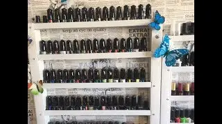 Полочка для гель - лаков своими руками. (инструкция по сборке). Shelf nail Polish. DIY.