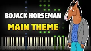 BoJack Horseman - Main Theme Piano Tutorial (Piano Sheet Music + midi)