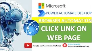 Power Automate Desktop : Work with "Click Link on Web page" action (Browser Automation)