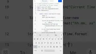 Java Program to format time in AM-PM format  #javaprogramming  #codingguru #youtubeshorts 😎