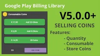 [NEW] In App Purchase Buy Coins - Billing Library Version 5 (2022)