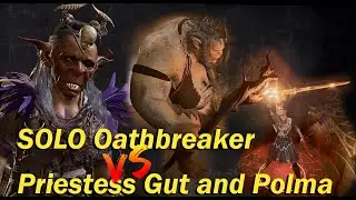 Baldur's Gate 3 - Oathbreaker in Epic 2 vs 1 Battle against Priestess Gut and Polma