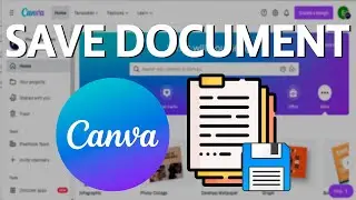 How To Save Your File on Canva Tutorial (Download Document)