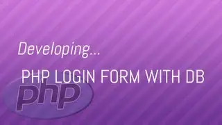 Simple PHP Login Form From Database