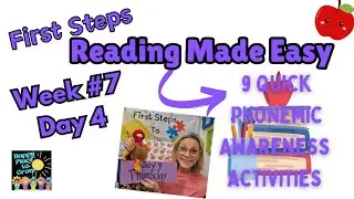 Reading Made Easy Week #7 Day 4- Fast, Fun, Skill Building Activities @happyplacetogrow