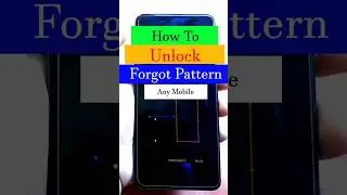 How to unlock pattern lock on android 