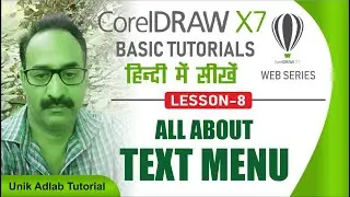 Corel draw text menu tutorials- lesson 8