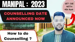 Manipal counselling 2023 Big official update ✅ | Complete schedule announced #manipal #schedule #met