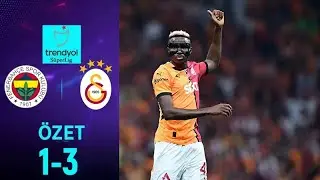 Fenerbahçe - Galatasaray 1-3 MAÇ ÖZETİ | Süper Lig - 2024/25