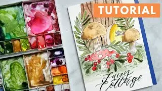 Watercolor Fairy Cottage Painting Tutorial