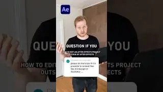 How to edit an After Effects project outside of After Effects #Shorts